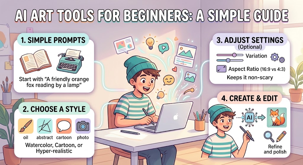 AI Art Tools for Beginners: A Simple Guide to Creating Digital Artwork